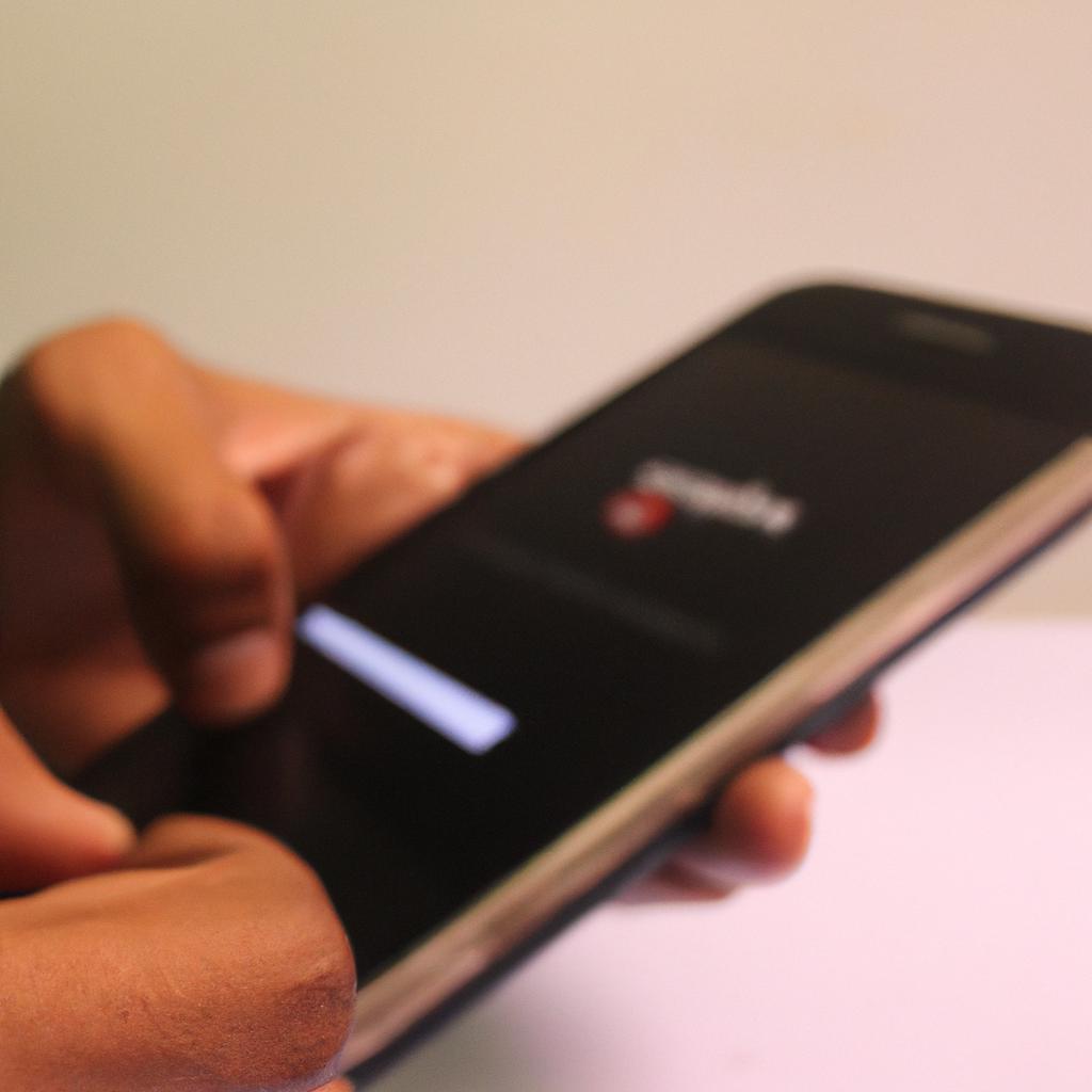 Person using mobile payment app