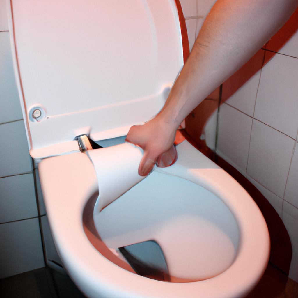 Person using private bathroom facility